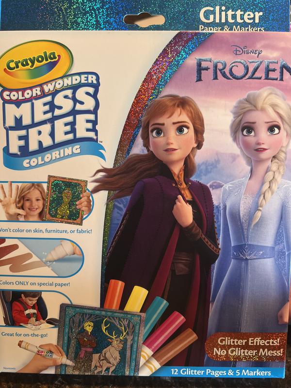 Crayola Color Wonder Coloring Book & Markers Mess Free Frozen-Baby