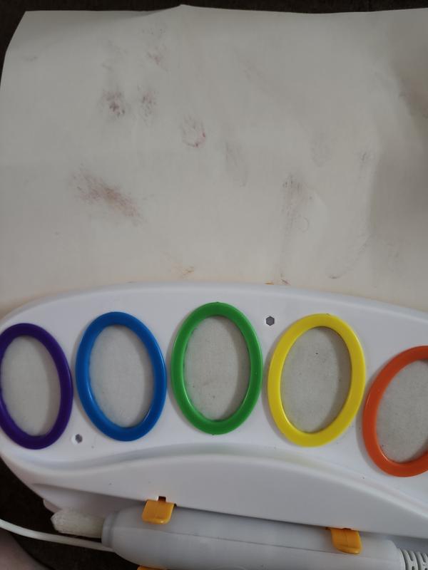 Photo showing latest attempt at coloring using this product. A week after she opened.