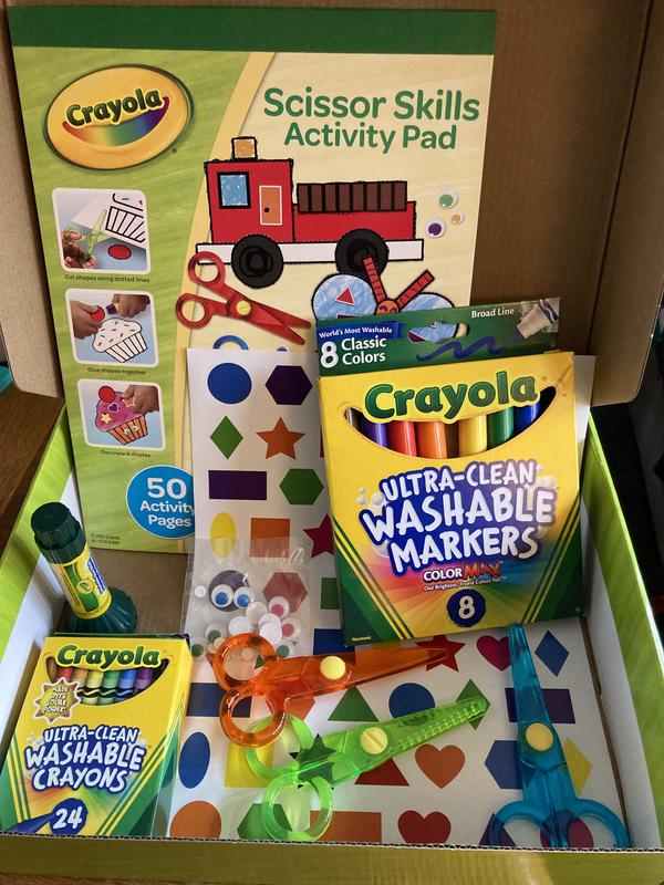Crayola Young Kids Scissor Skills Activity Kit - Recommended For 3 Year - 1  Kit - Multi - Filo CleanTech
