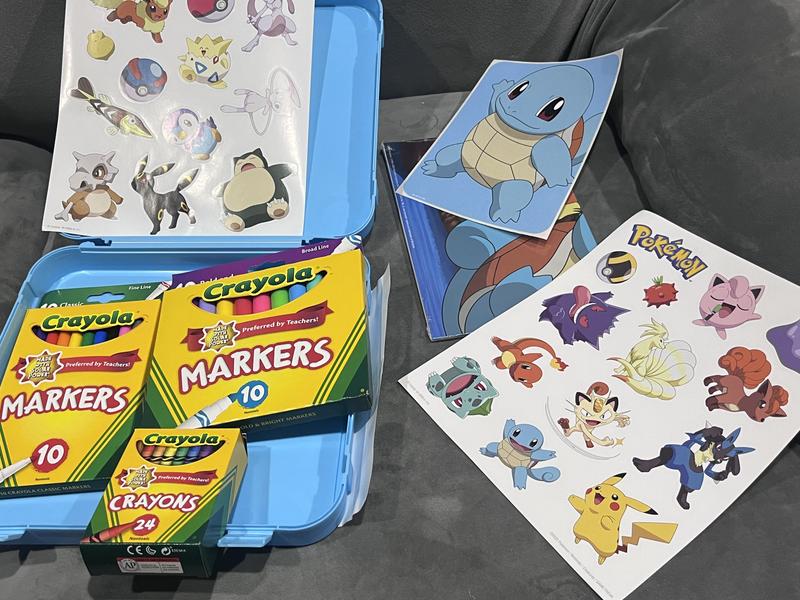Pokémon Coloring Art Case, Squirtle, 75 Pcs, Crayola.com
