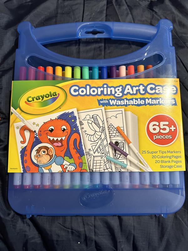  Crayola Super Tips Coloring Art Case SuperTips Washable  Markers, 65 Piece Set, Packaging May Vary, 48 months + : Everything Else