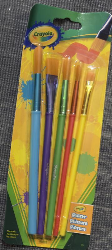 Crayola Jumbo Paint Brush - 72 Brush(es) Plastic Yellow Handle - Kopy Kat  Office
