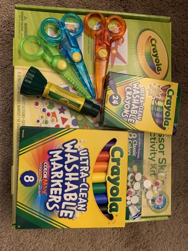 Crayola Toddler Scissor Skills Activity Kit, 3 Count Safety Scissors and  Craft Supplies, Gift for Kids, Ages 3, 4, 5