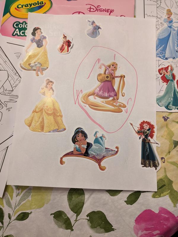 Disney Princess Color and Sticker Activity Set, Crayola.com