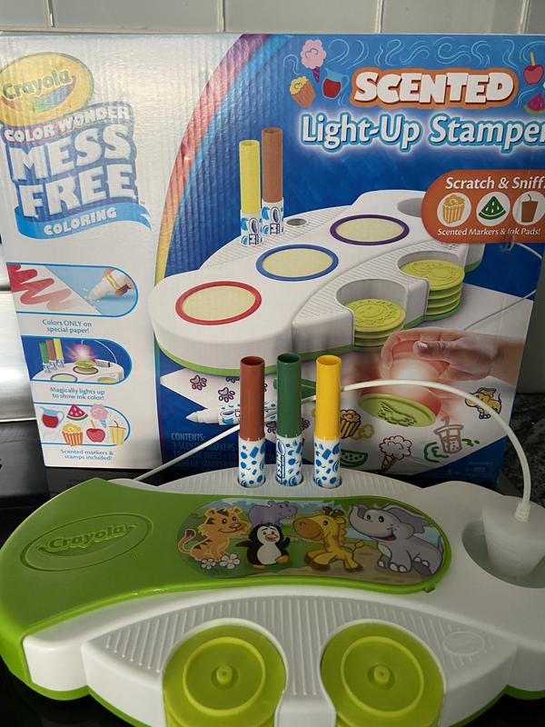  Crayola Color Wonder Light Up Stamper with Scented Inks, Gift  for Kids, Ages 3, 4, 5, 6 : Toys & Games