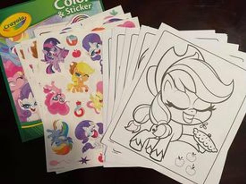 Crayola My Little Pony Coloring Pages and Stickers 