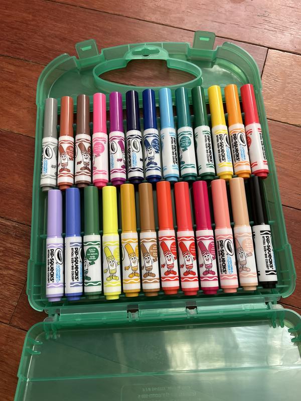 Crayola Pipqueaks 25 Markers Plus 40 Page Colour and Scratch Book Wacky  Tips New