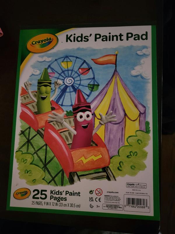 Crayola Giant Fingerpaint Pad, 16 x 12 Inches, 25 Sheets 