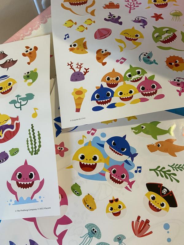 Crayola Baby Shark Color and Sticker Activity Set with Pipsqueak Markers