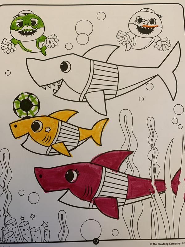 Crayola Baby Shark Color and Sticker Activity Set with Pipsqueak Markers