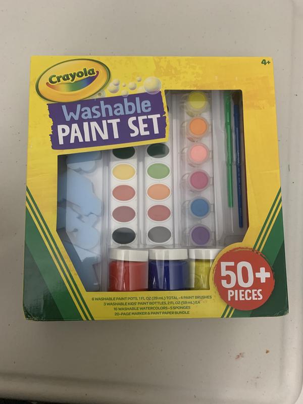 Washable Paint Set for Kids, 50+ Pieces, Crayola.com