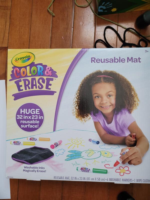 Crayola Color and Erase Mat, Travel Coloring & Art Kit, Toddler Holiday  Toys, Holiday Gifts