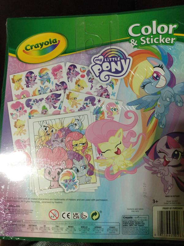 Crayola My Little Pony Coloring Pages and Stickers 