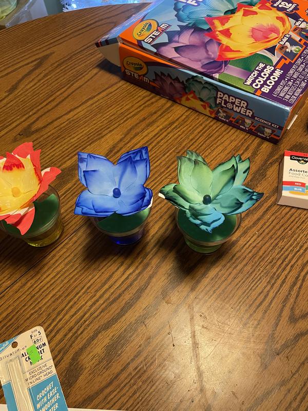 Paper Flower Science Kit, Color Changing Flowers, Crayola.com