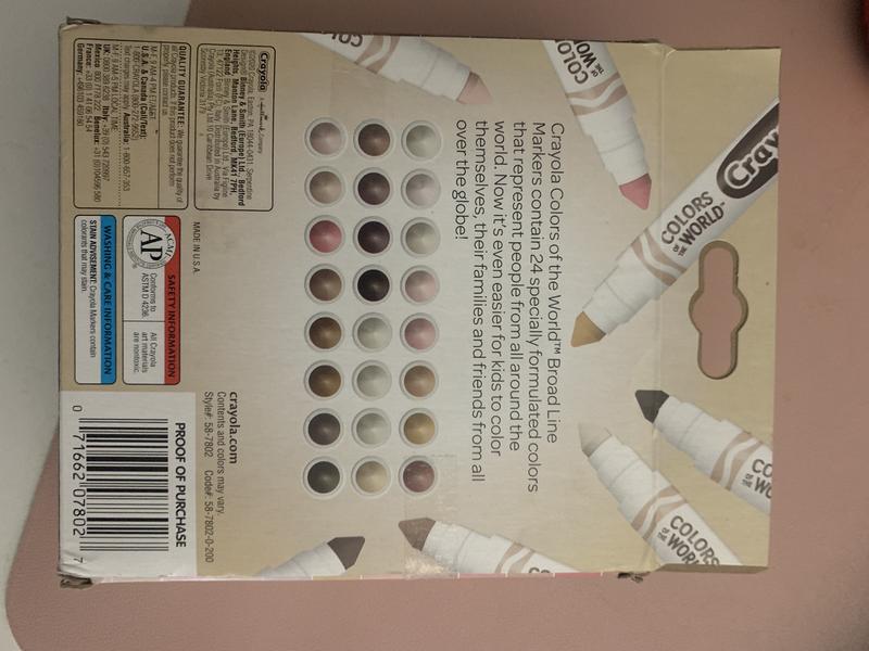 Colors Of The World Washable Markers 24 Count Crayola Com Crayola