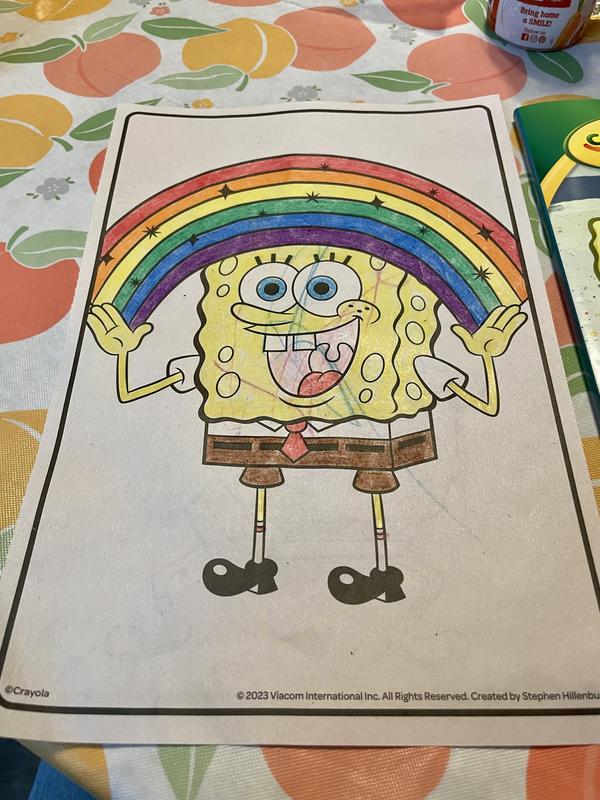 crayola giant coloring pages spongebob squarepants