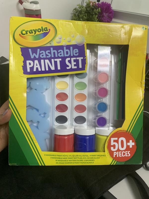 Washable Paint Set for Kids, 50+ Pieces, Crayola.com