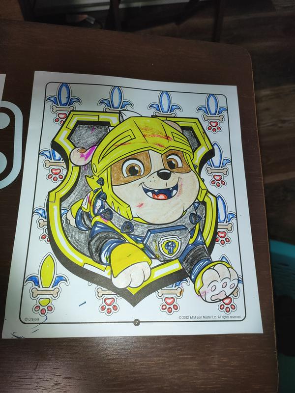 Crayola 87ct Paw Patrol Coloring Pages & Stickers With Pipsqueak Markers