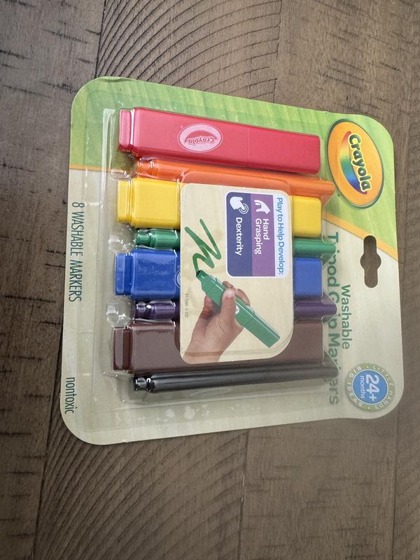 My First Crayola™ Tripod Grip Markers Single Box, Colors