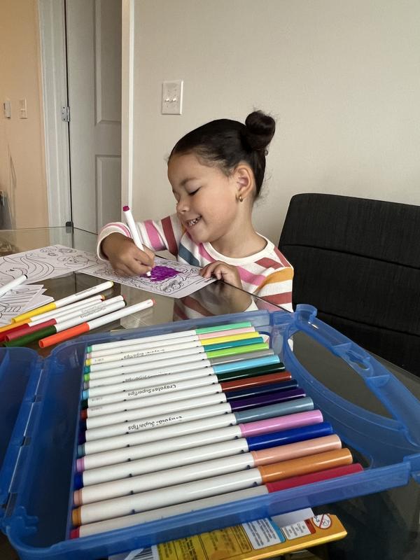 25-Color Crayola® Supertips Washable Markers & Paper Set (1 Set(s
