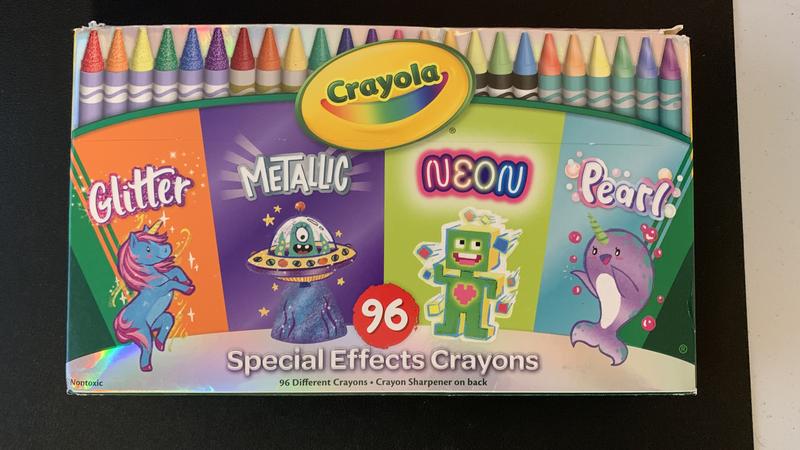 crayons gras x6 pailletés - Hyperfetes