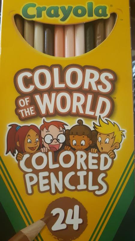 Crayola Colors of the World Crayons 24pc Skin/Hair/Eyes
