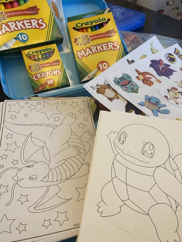 Crayola Pokémon Squirtle Coloring Art Case, 71+ pcs., Coloring Pages and  Markers, Gift for Kids, Ages 4, 5, 6, 7, 8