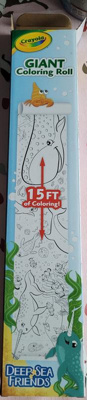 Crayola 042721: Deep Sea Friends Giant Coloring Roll – 1 Each