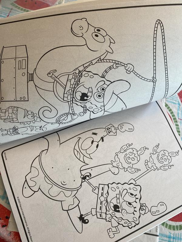 Coloring SpongeBob Squarepants Drawing GIANT Coloring Book Page