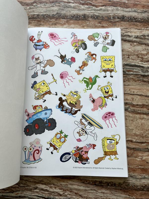 Crayola 96 Sheet Spongebob Squarepants Coloring Book With Stickers