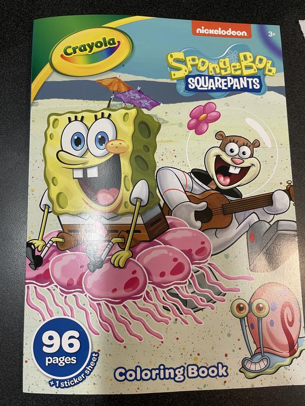 Coloring SpongeBob Squarepants Drawing GIANT Coloring Book Page Crayola  Crayons