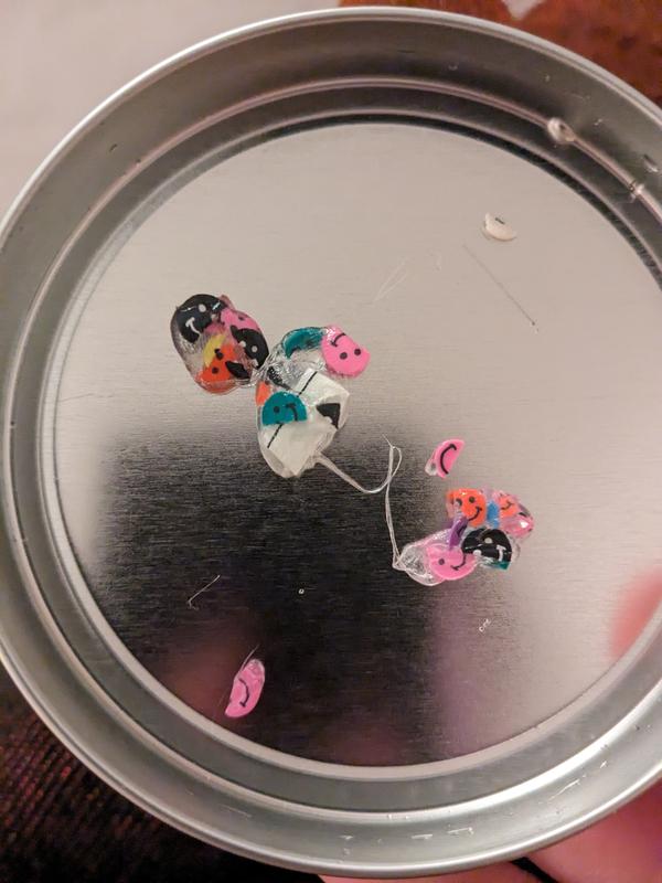 Fingerprint Art Glass Magnets Craft 
