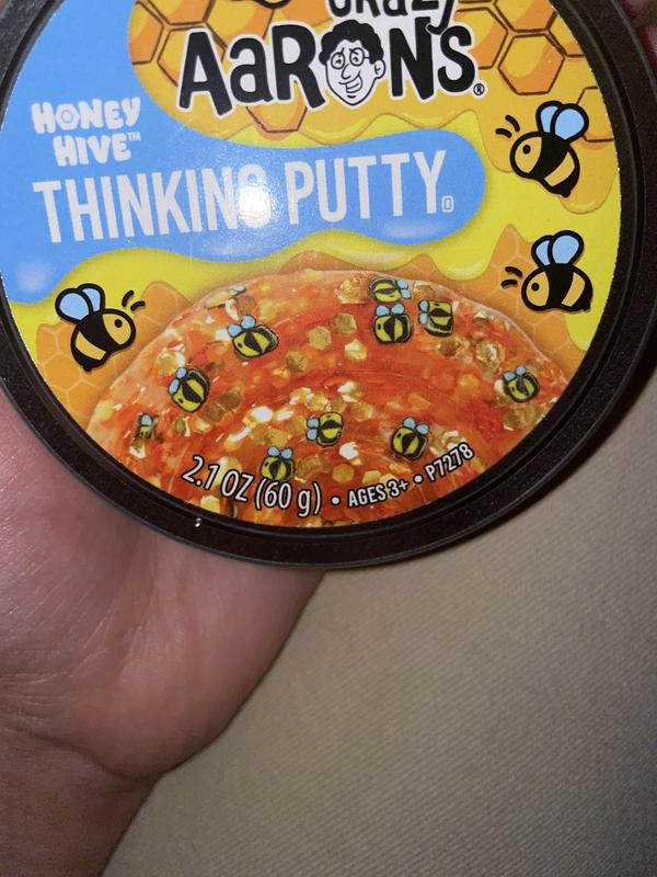 Crazy Aaron's Thinking Putty Honey Hive Silicone in Clear and Gold