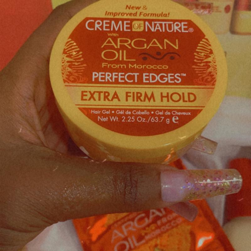 Creme of Nature Perfect Edges Edge Control Hair Styling Gel with Argan Oil,  2.25 oz 