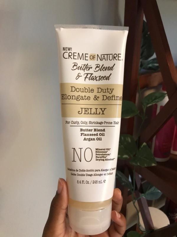 CREME OF NATURE Butter Blend & Flaxseed Double Duty Elongate & Define Jelly (8.4oz) CREME OF NATURE Butter Blend & Flaxseed Double Duty Elongate & Define Jelly (8.4oz)