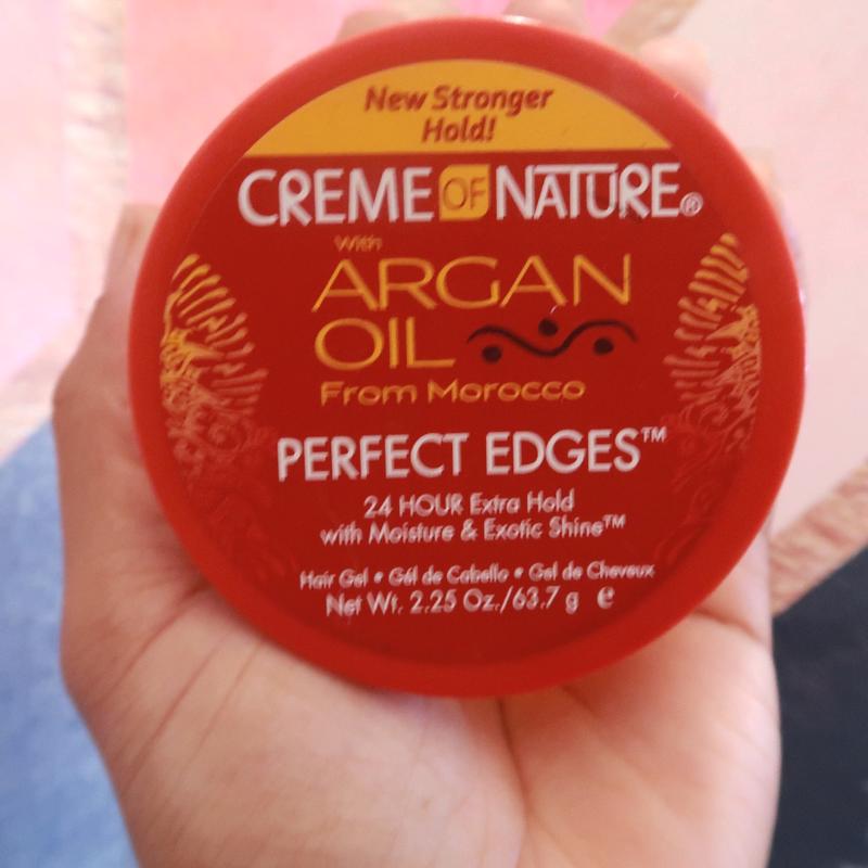 Creme Of Nature Argan Oil Edge Control Hair Gel Extra Hold 2.25oz