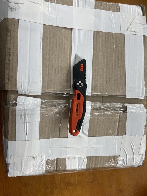 Easily cut through an overly taped package