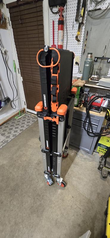 3 Shelf Folding Jobsite Cart | Crescent SITERUNNER