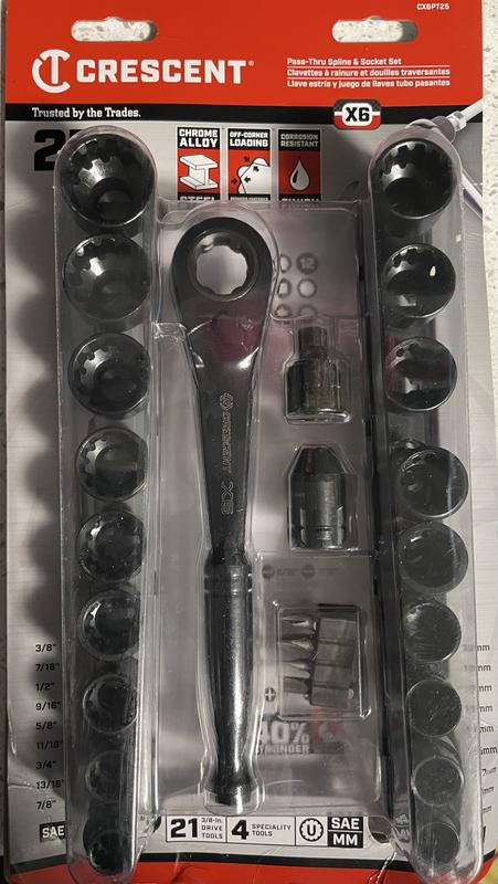 Crescent pass thru socket set discount