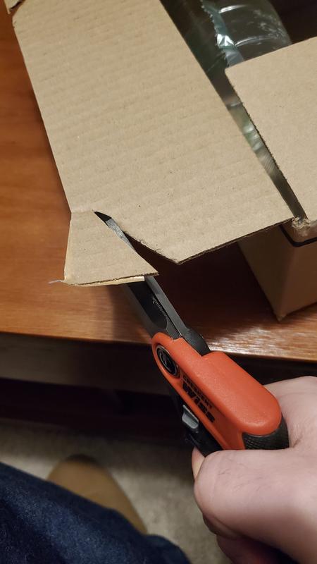 Cuts boxes like a single sheet of paper.
