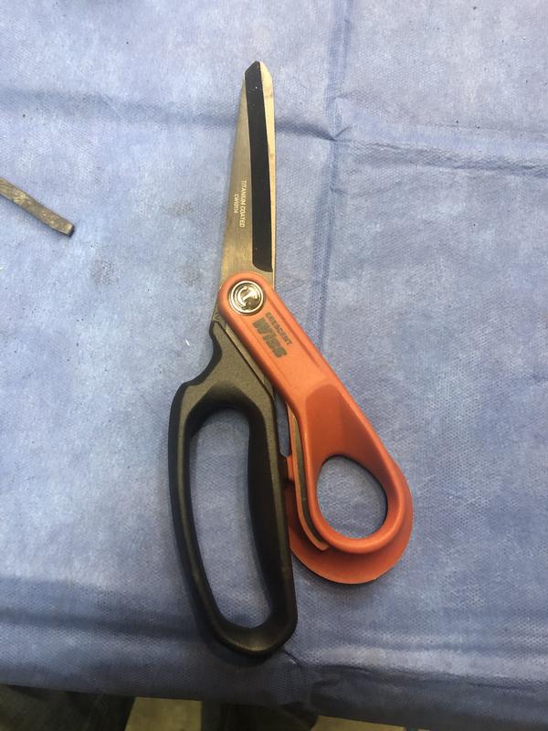 Wiss 10 in. Titanium Coated Offset Left Handed Tradesman Shear