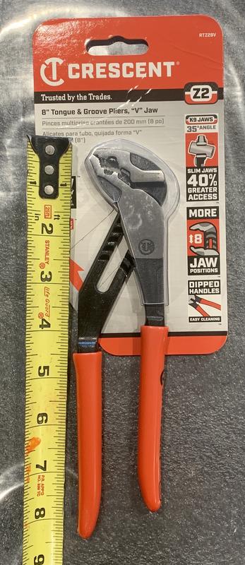 Crescent Z2 Auto-Bite 6 in. V-Jaw Tongue and Groove Dual Material Grip  Pliers With Quick Adjust Jaws RTAB6CG - The Home Depot