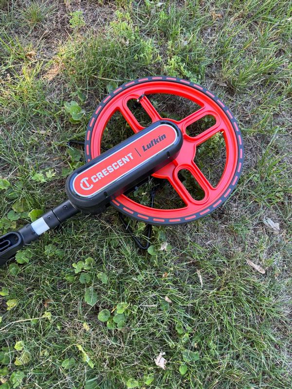 Lufkin 30 Cm Metric Measuring Wheel – Foldable With Handle-Mounted Counter & Kickstand (Model CMW12M)