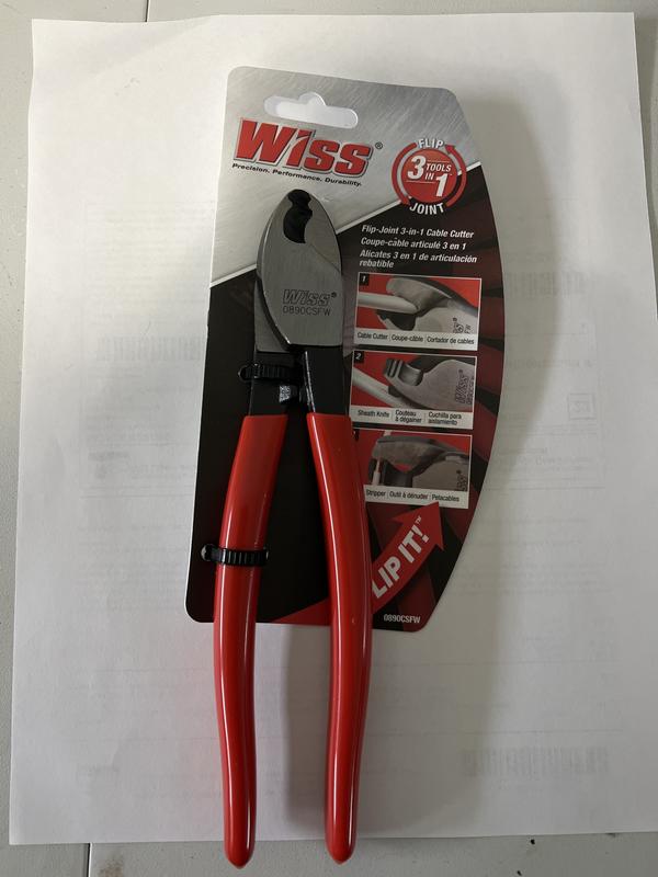 Wiss 8 in. Multi-Purpose Wire Cutters with Cushion Grip PWC9W