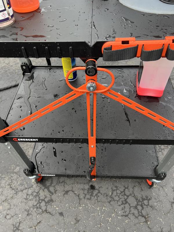 3 Shelf Folding Jobsite Cart | Crescent SITERUNNER