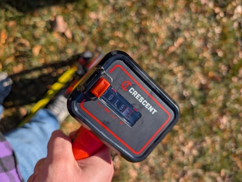 19 feet, 11 inches across 20 feet of tape.