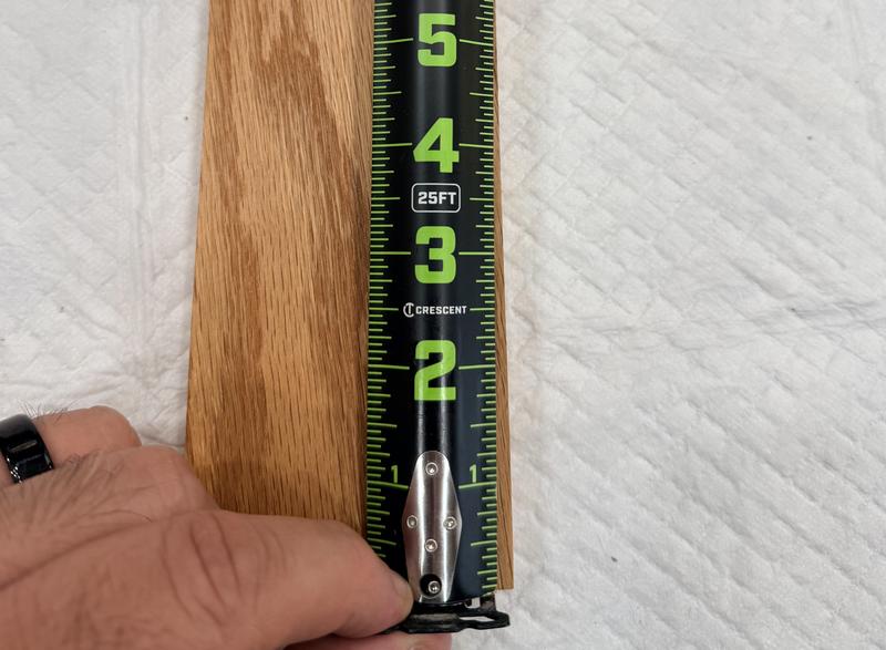 Vertical measurement.