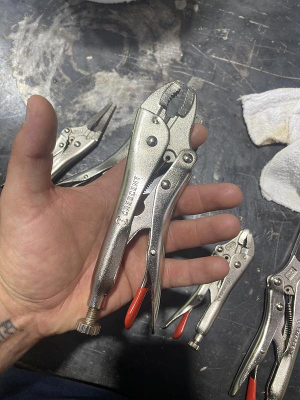 USAG 115 CP Curved pliers with extra-long half-round jaws