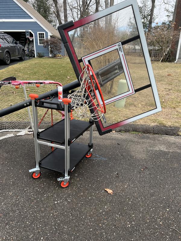 3 Shelf Folding Jobsite Cart | Crescent SITERUNNER