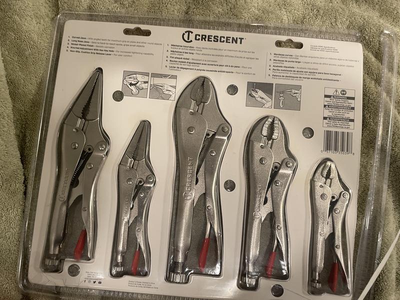 MSC Paramount PAR-5ASI 5 Piece Locking Plier Set Comes in Kit Roll,  Quantity